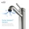 Kibi Circular Single Handle Bathroom Vessel Sink Faucet KBF1009BN - alternate 3